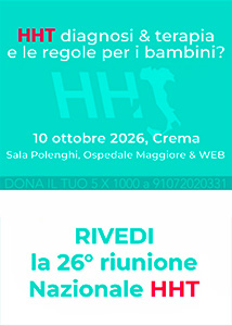 Rivedi la 25° Riunione Nazionale HHT